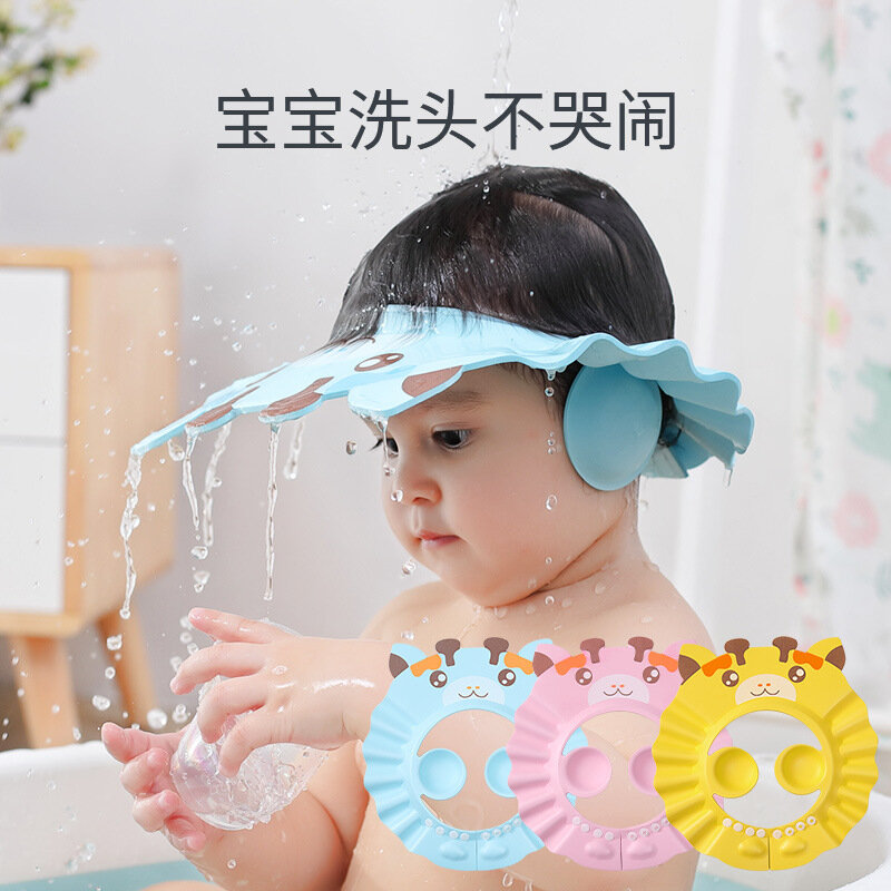 Bebê Shampoo Artefato, Proteção Orelha, Ajustável, Criança Criança, Banho Impermeável, Chuveiro Cap