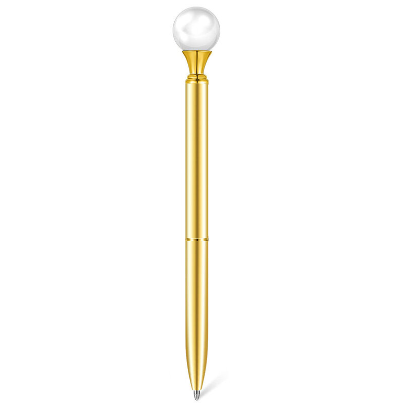 Ручка с жемчугом 10 шт., шариковые ручки, ручка для письма, металлические подарочные ручки