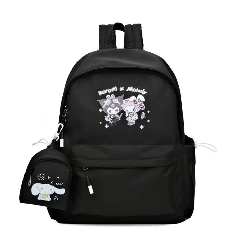 Sanrio-mochila escolar para estudiantes, morral ligero y de gran capacidad con dibujos animados, bonito Clow M