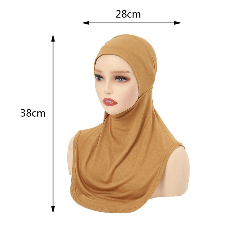 Turbante Hijab para Mulheres Muçulmanas, Cueca, Bonnet Osso, Tubo, Cobertura Completa Headwear, Boné Interior, Chapéu Ninja, Envoltório do Lenço, Lenço Islâmico, Árabe