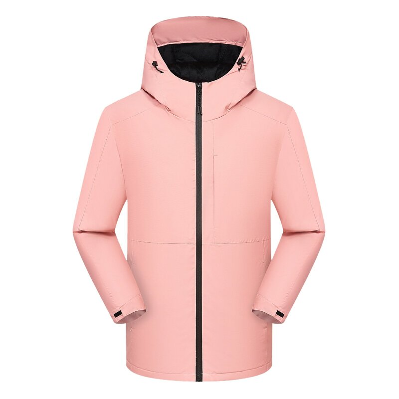 후드 하이킹 방풍 바람막이 재킷 여성용 우비, 등산 세트 외투, 따뜻한 코스튬 유지
