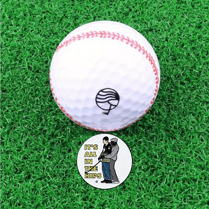 男性と女性のためのユニバーサルメタルゴルフボール,磁気キャップ,緑のフォーク,ゴルフアクセサリー,素晴らしい贈り物