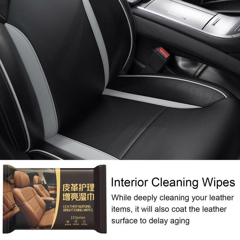 ผ้าเช็ดทำความสะอาดรถยนต์อเนกประสงค์ภายในรถผ้าเช็ดทำความสะอาดภายในรถทิชชู่เปียกเปิดซีลได้15/80ชิ้นสำหรับรถทำความสะอาดสิ่งสกปรกฝุ่นภายใน