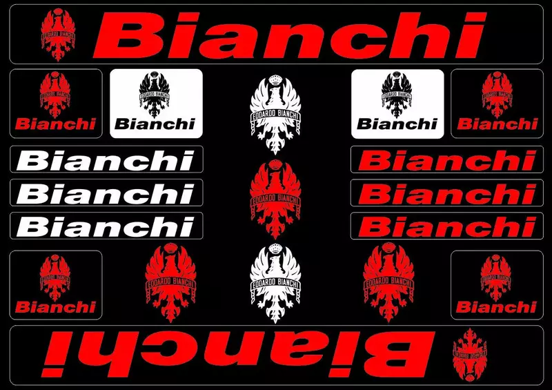 Adesivo per auto per adesivi per telaio per Bianchi bicicletta Mountain Bike bici da strada MTB ciclismo decalcomanie adesive Decorative, 30cm