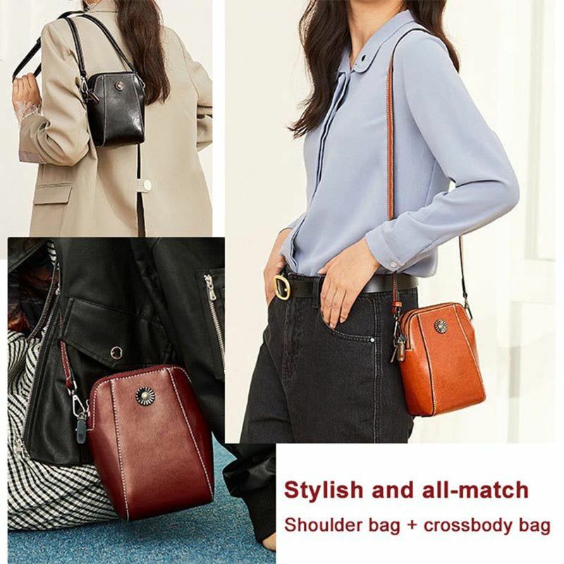 French All-match Shells Crossbody Bag Shoulder Handbag Korean Solid Color Student Phone Bag Simple Shopper Bags Purse