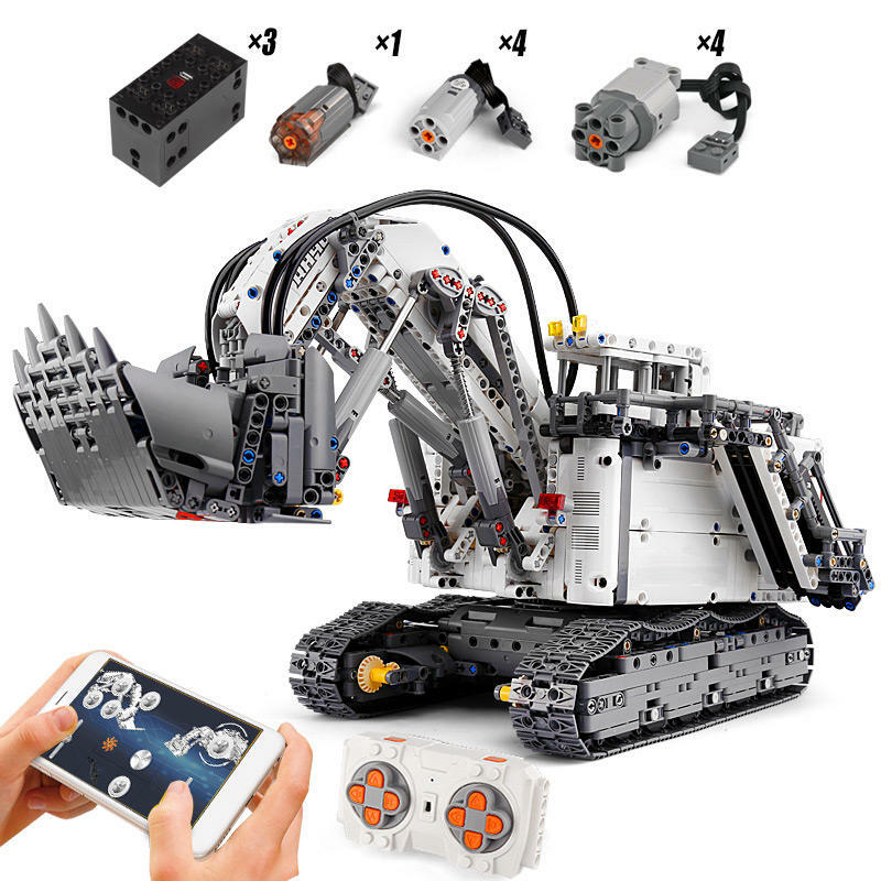 Mobil teknik RC DIY mainan blok bangunan sumber daya pengajaran untuk anak-anak pendidikan STEM