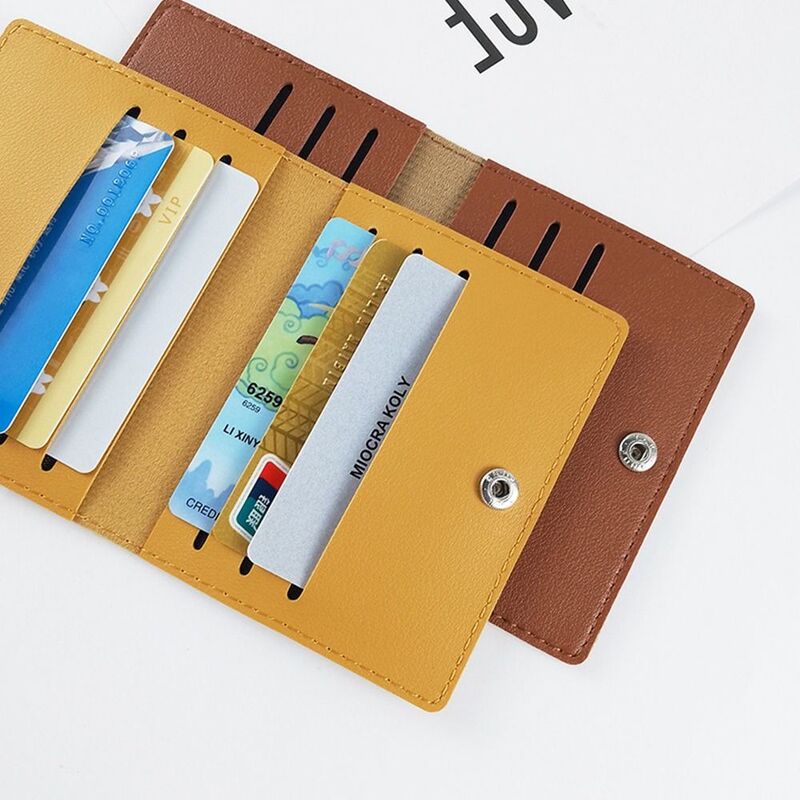 Case Bag Wallet Case Bus Card Holders Card Holders ID Credit Card Bags Business Wallet PU Leather