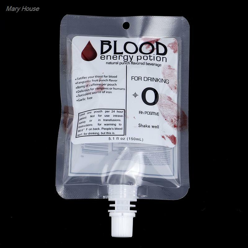 Halloween Cosplay Drink Container Bag Vampire Blood Pouch puntelli Zombie Beverage Drinks Bags Food Class PVC Water Bottle Decors