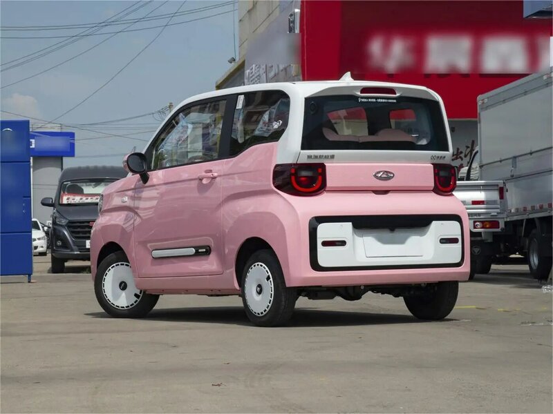 Chery mini ice qq cream 100 km/h max geschwindigkeit elektroauto neue mini ev vierrad elektrische energie fahrzeuge erwachsene automobil