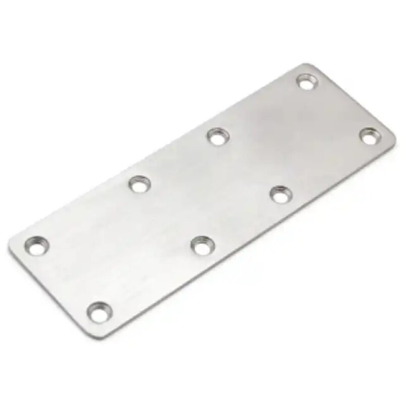 Abrazadera de esquina plana, soporte de esquina de acero chapado en Zinc, estante de Metal plano, Hierro de esquina