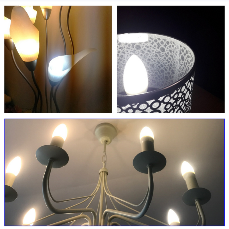 Светодиодная матовая лампа в стиле ретро, 7 Вт, E12 E14, с регулируемой яркостью, с винтом Эдисона, светильник, люстра, теплый белый свет