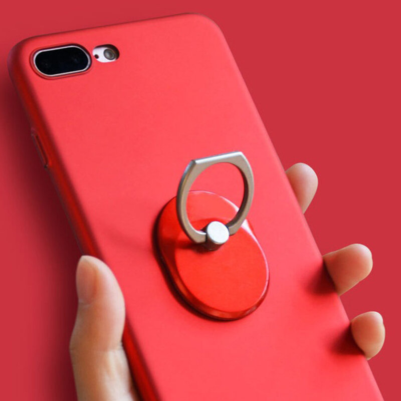 Anneau de doigt rond pour smartphone, support de voiture pour iPhone XS, Huawei, Samsung