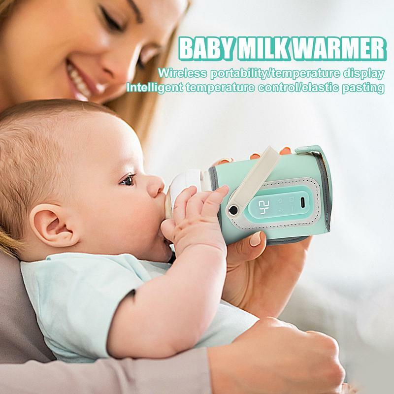 Tas penghangat susu bayi, penghangat susu USB penghangat botol perawat penutup isolasi penjaga panas susu lengan pemanas