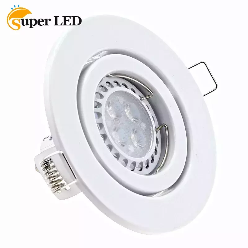أضواء كاشفة ذات إطار متصاعد ، إضاءة معدنية من الحديد LED ، أضواء كاشفة مثبتة ، GU10 ، أبيض