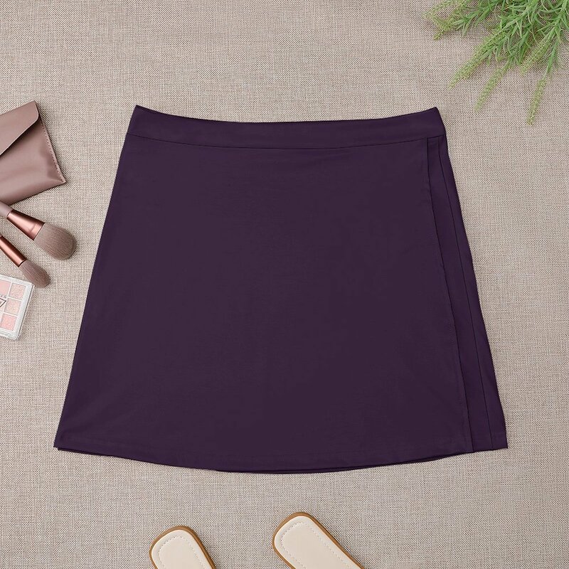 Mini jupe violet foncé pour femme, tenue de festival grunge féerique