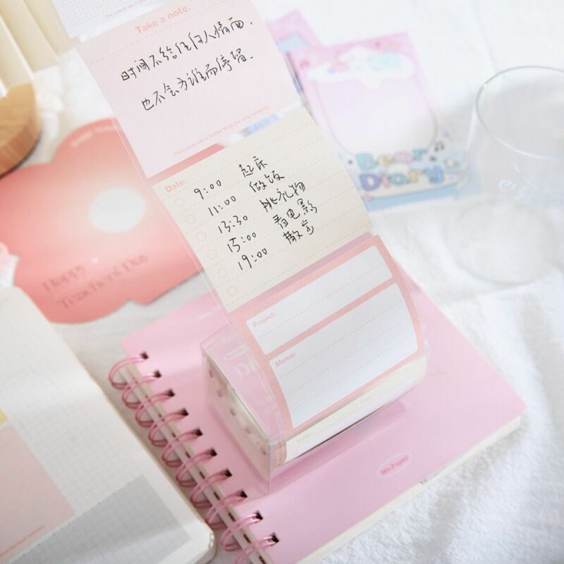 Sticky Reminder Pull-out Roll Memo Pad Reading Notes Keypoints Marker Adhesive Tape Note DIY Memorandum Study Sticky Note
