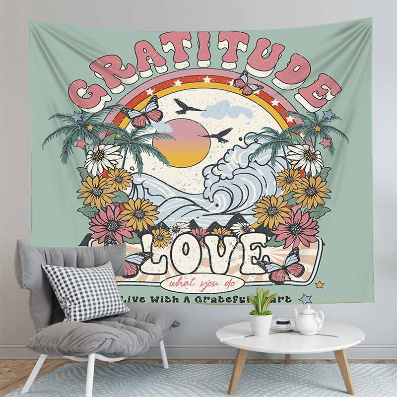 Fashion Tapestry Wall Hanging Psychedelic Hanging Fabric Background Wall Covering Room Bedroom Living Room Hippie Decor Tapestry