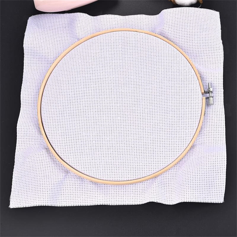 10pcs/Set 10-40cm Wooden Embroidery Hoop Ring Frame Set Bamboo Embroidery Hoop Rings For DIY Cross Stitch Needle Craft Tool