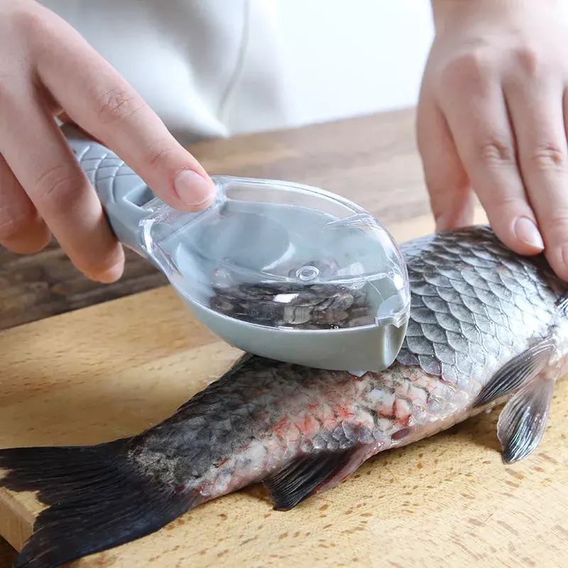 1PC ปลาแปรงขูดปลาแปรงปลา Scale Remover Scraper ทำความสะอาด Peeling ผิว Scraper Scaler ปลาเครื่องมือทำครัว