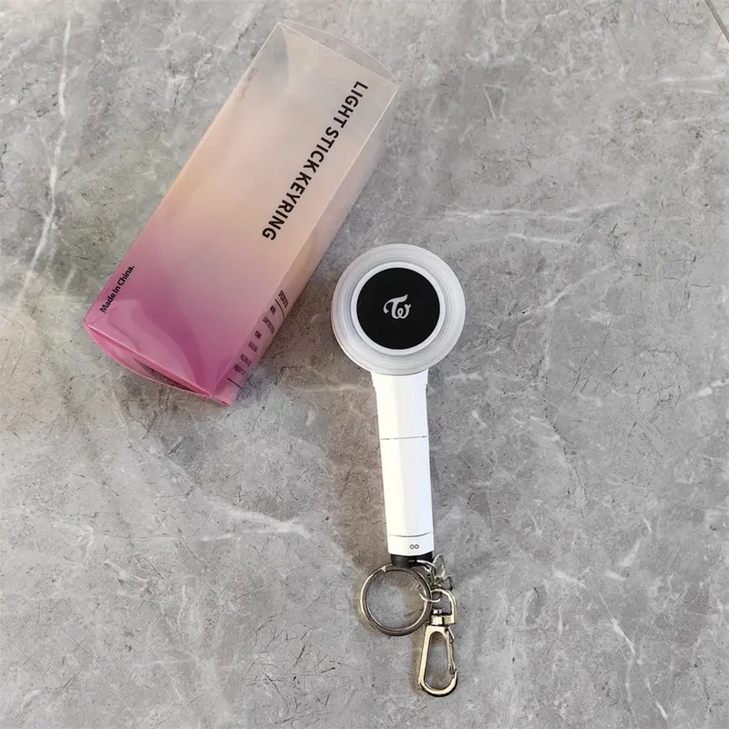 KPOP TWICE Light Stick 3.0 Ver Candybong Keyring World Tour Glow Stick Keychain Backpack Fashion Pendant Men Women Fans Gifts
