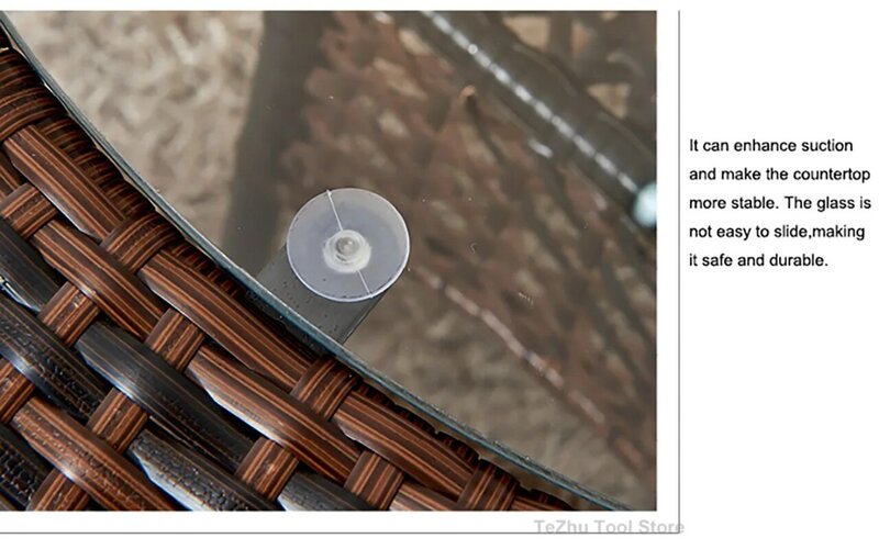 Pvc Ronde Glazen Tafelblad Zachte Anti-Slip Pads Niet-Zelfklevende Bumpers Pad Plastic Zuignap Voor Tafelglas Top