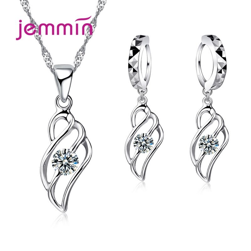 0.01USD Multiple Style Super Deal Genuine 925 Streling Silver Jewelry Sets Women Girls Wedding Party Fine Jewelry Accessory