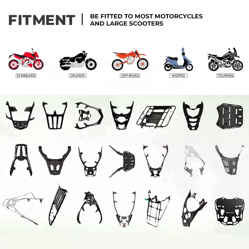 Caixa de armazenamento universal do capacete da motocicleta, cauda superior, bagagem traseira, maletas de ferramentas, fechamento, BMW R1200GS, R1250GS, R1200GS, 1200 GS, LC, ADV, 45L