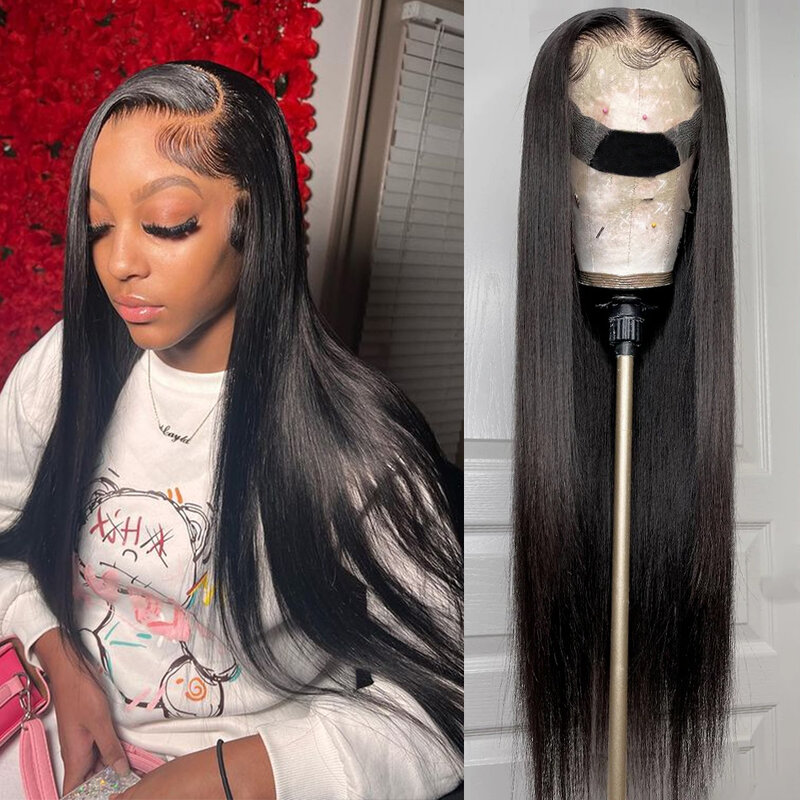 32inch Lace Frontal Wig Human Hair 13x6 Lace Front Human Hair Wigs Pre Plucked 180% Lace Frontal Wig Lace Closure Wig