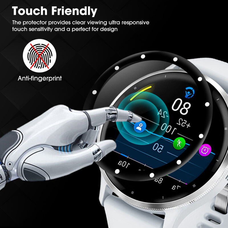 Protecteur d'écran incurvé 3D souple pour Garmin Venu 3S, housse de film de protection Smartwatch, accessoires