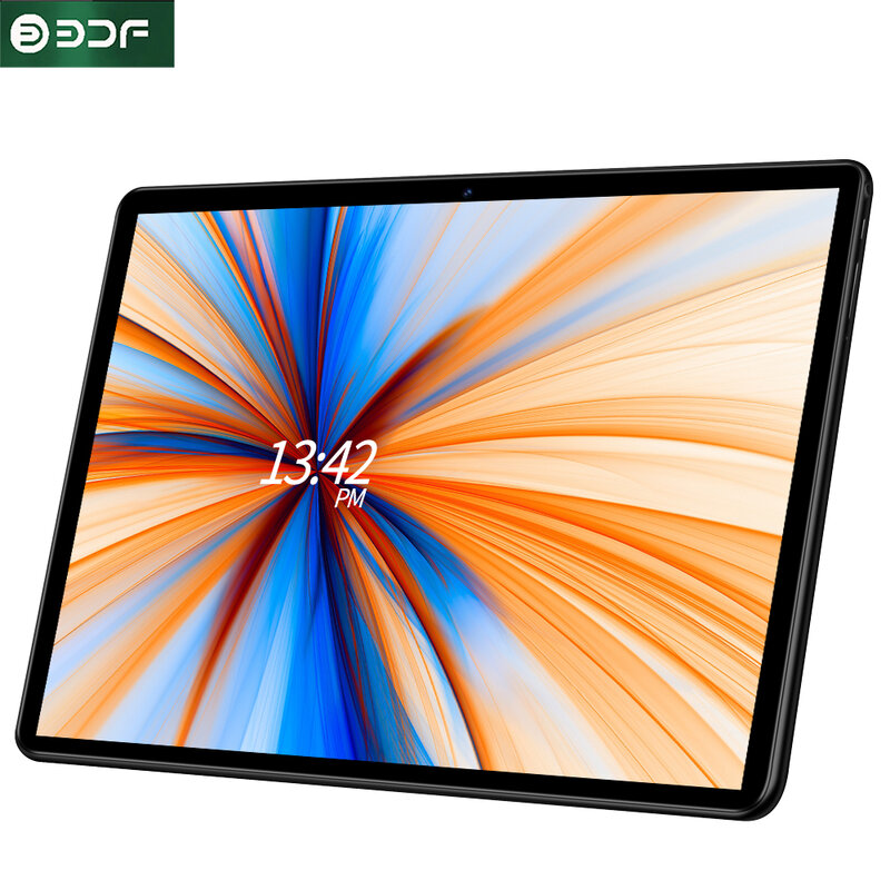 BDF 10.1 pollici Tablet Android 9 Octa Core 3G / 4G cellulare 4GB/64GB ROM Bluetooth GPS wi-fi 2.5D schermo in acciaio Tablet PC