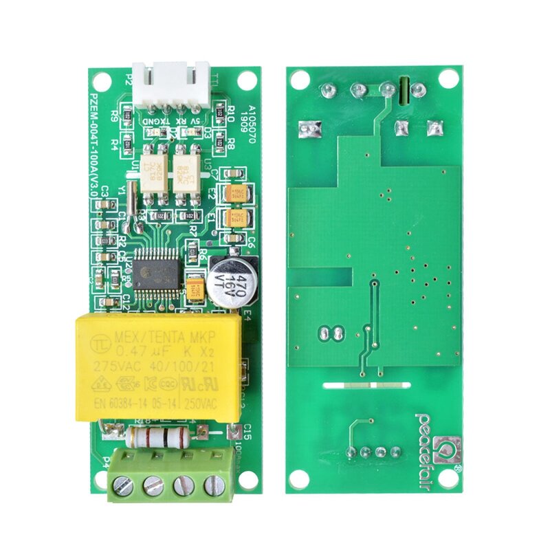 Medidor Digital multifunción de CA, módulo de prueba de corriente de voltios amperios de potencia de vatios, PZEM-004T para TTL COM2/COM3/COM4 0-100A