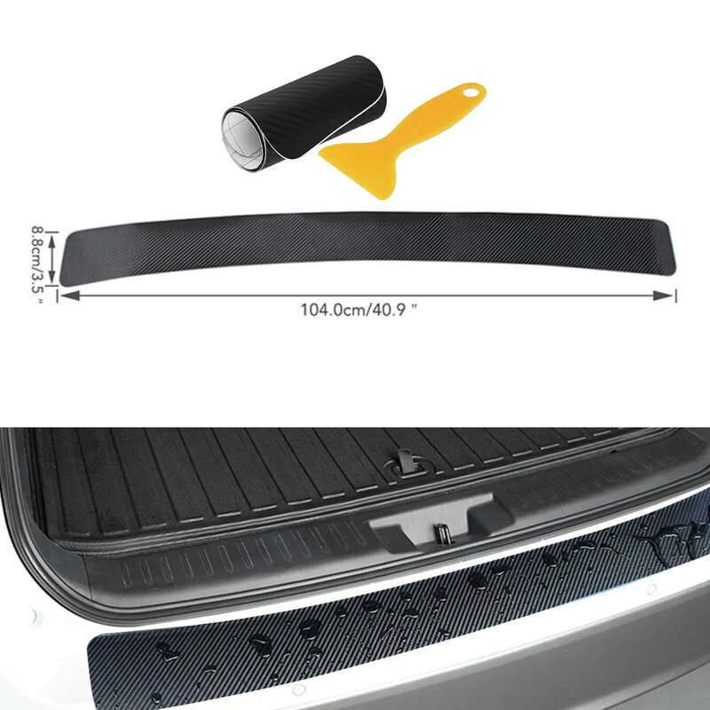 Car Sill Protectors Strips Sturdy Trunk Pedal Sticker for Car SUV Truck