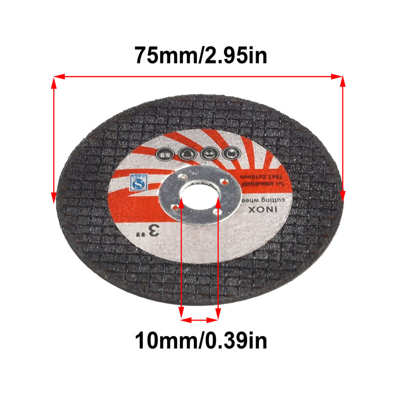 Mini disco de corte Circular de resina para amoladora angular, hoja de corte eléctrico, 5 piezas, 75mm