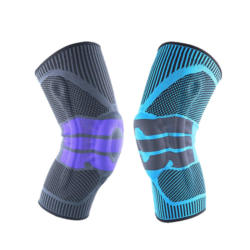 Silikonowe ochraniacze na kolana wsparcie kolana wiosna orteza stawu skokowego pasek Kneecap Protector Kneepads dla sportu Running Kneepad