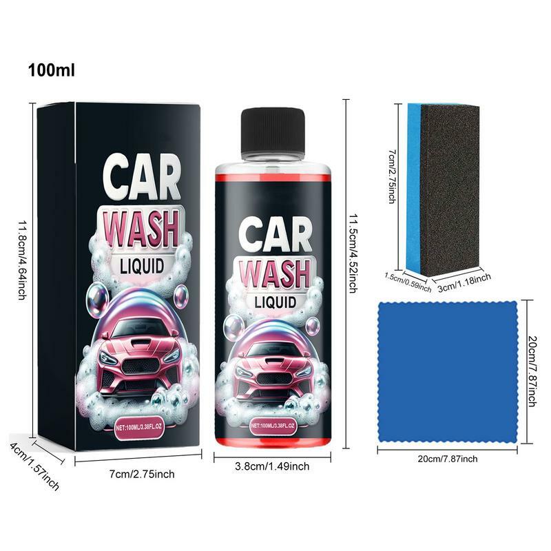 Líquido multifuncional para lavado de coches, limpiador de detalles potente a prueba de polvo, pintura de coche, brillo, limpieza, renovación, 100ml
