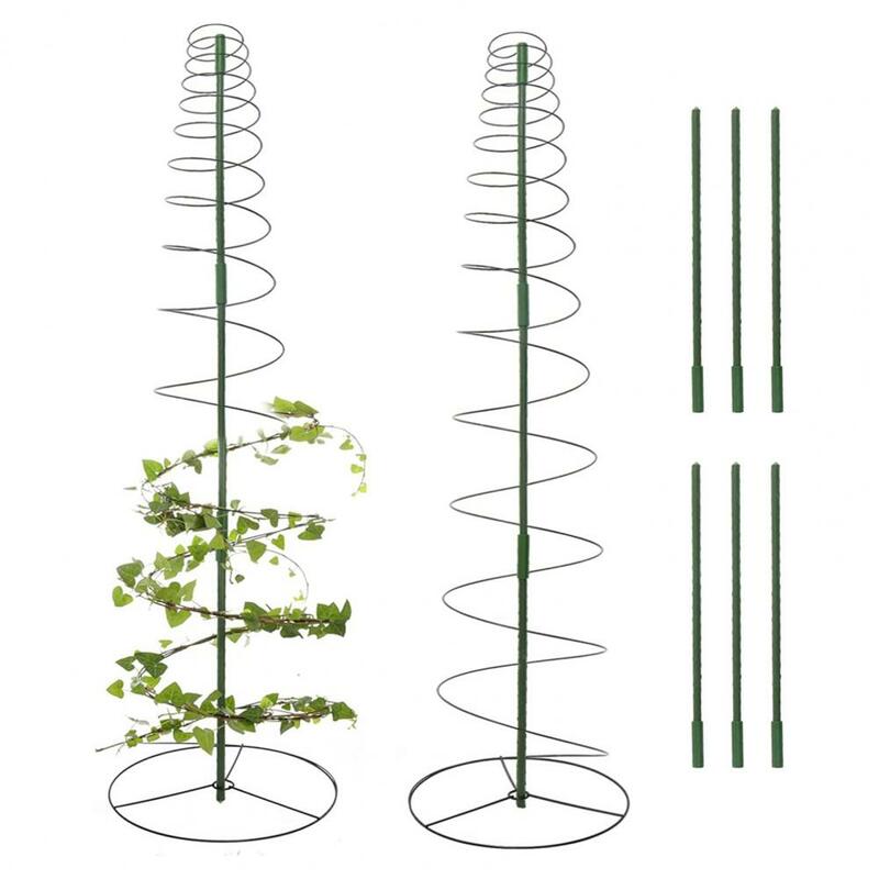 Plantensteun Stand Nieuwe Plant Stand Ontwerp Duurzame Metalen Spiraal Trellis Stabiele Ondersteuning Voor Binnen/Buiten Voor Wijnstokken