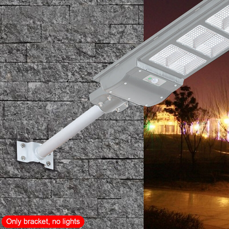 Mudah dipasang tahan karat praktis halaman teras besi galvanis dengan sekrup lampu jalan surya tiang lampu dipasang di dinding braket