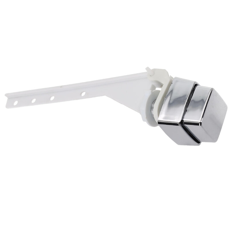 Toilet Flush Lever Handle Side Push Button Toilet Tank Handle Replacement Universal Flush Side Wrench Switch Square Side Button