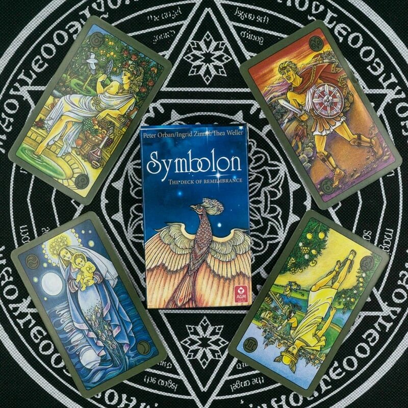 Cartas de oráculo de Tarot Symbolon, baraja de cartas de Tarot con libro de recuerdo del destino, adivinación, juego de mesa para adultos