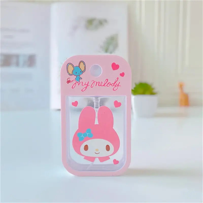 50ml Anime Hello Kitty Sanrio Perfume Spray Bottle Kuromi Cinnamoroll Travel Portable My Melody Cartoon Alcohol Press Bottled