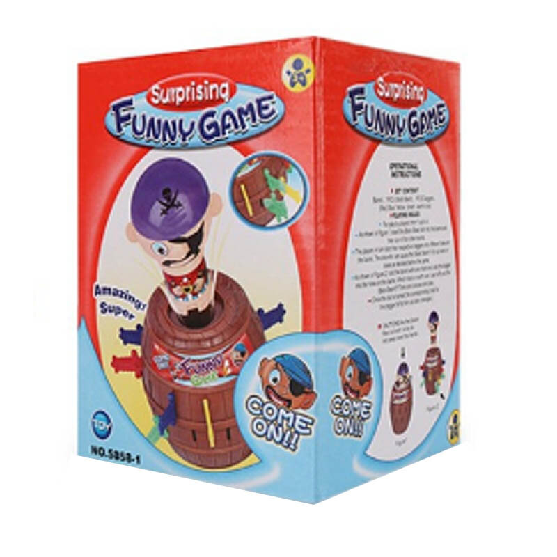 Fiesta familiar interactiva Lucky Stab Pop Up Toy juego de barril pirata para adultos y niños