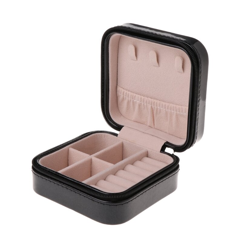 M2EA Aksamitne pudełko na biżuterię Naszyjnik Kolczyki Pierścionki Organizator do przechowywania kosmetyków Wielokolorowy