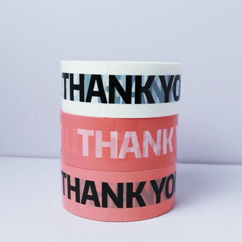 1 Roll Thank You Packing Tape Sticker Sealing Tape Packing Goods Accessories