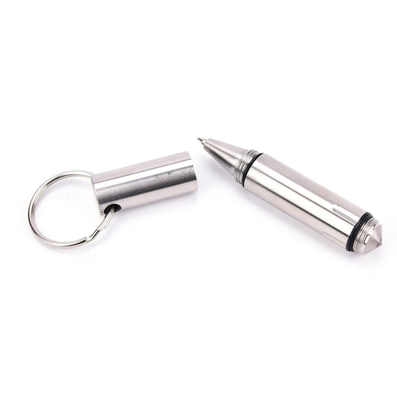 Porte-clés de poche en acier inoxydable, Mini stylo tactique EDC de survie en plein air, outil brise-vitre pour fenêtre cassée