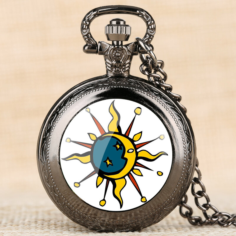 أفريقيا الشمس الطوطم Steampunk قلادة ساعة الاطفال الرجال النساء حركة الكوارتز قلادة رائعة ساعة reloj دي bolsillo