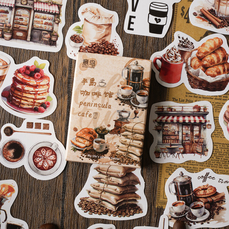 12 Pak/LOT stiker label dekorasi album foto penanda acara Kafe