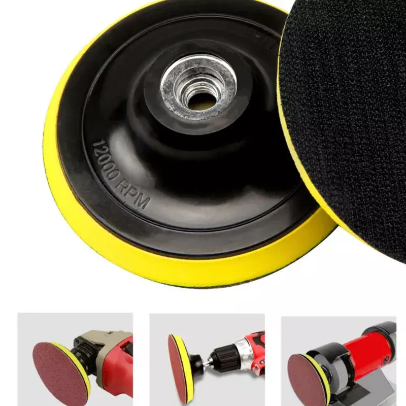 1PCs Backing Pad Car Polisher Bonnet Dia Inch Angle Grinder Wheel Sander Paper Disc Auto Polishing Machine Tool Self-adhesive