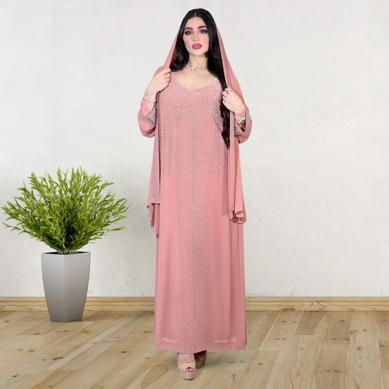 Ramadan Eid Abaya Embroider Dubai Turkey Muslim Hijab Dress Islamic Clothing African Dresses For Women Robe Musulmane Djellaba