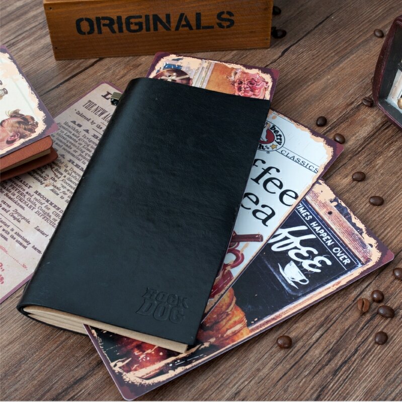 Ins Coffee Pattern Writing Pad for Travel Notebook Cute Paper Plastic PP Board Travelers Notebook