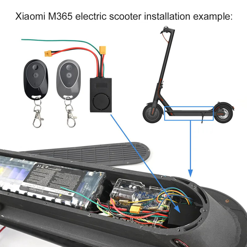 Новая Противоугонная сигнализация с большим пультом дистанционного управления для xiaomi M365 1s pro pro2 для ninebot max G30 G30D сменное устройство для электрического скутера